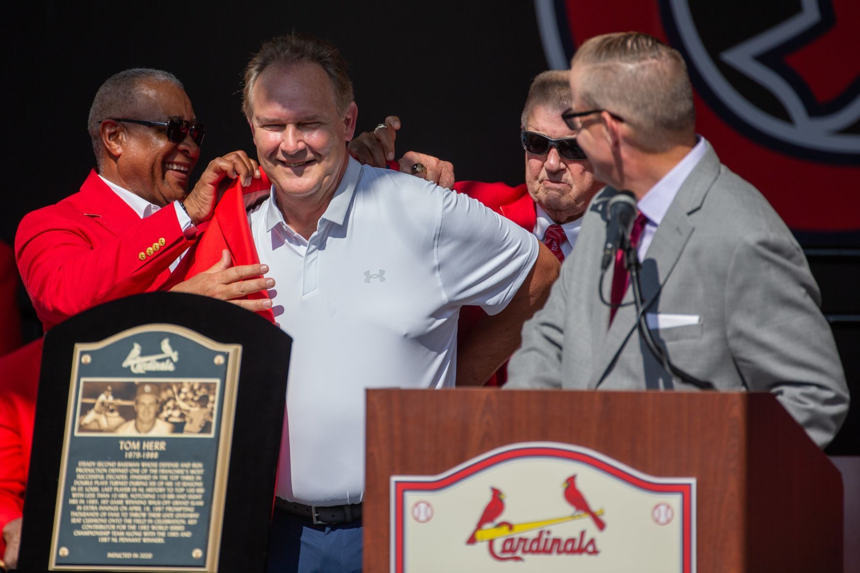 Cardinals Hall of Fame induction ceremony